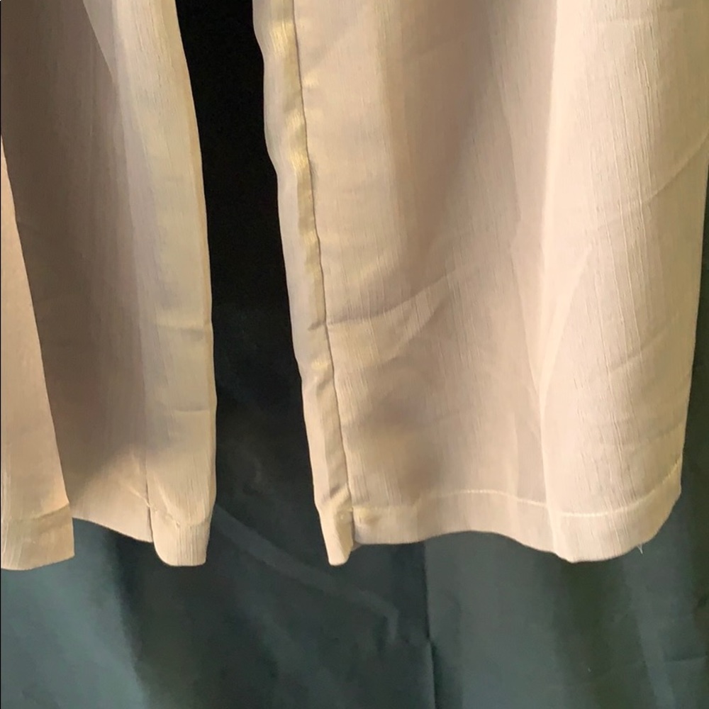 NWT Tan sheer palazzo pants - Picture 4 of 8